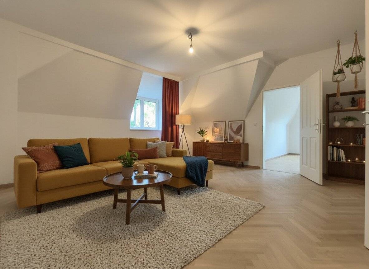 For those seeking quiet, 3-room attic apartment in the green 13th district near Lainzer Tiergarten