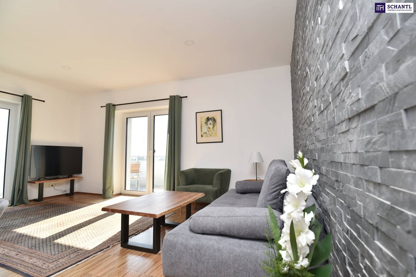 Modern living feel with 30 m² terrace and dreamy vineyard view – fully furnished and ready to move in! 3D tour available!