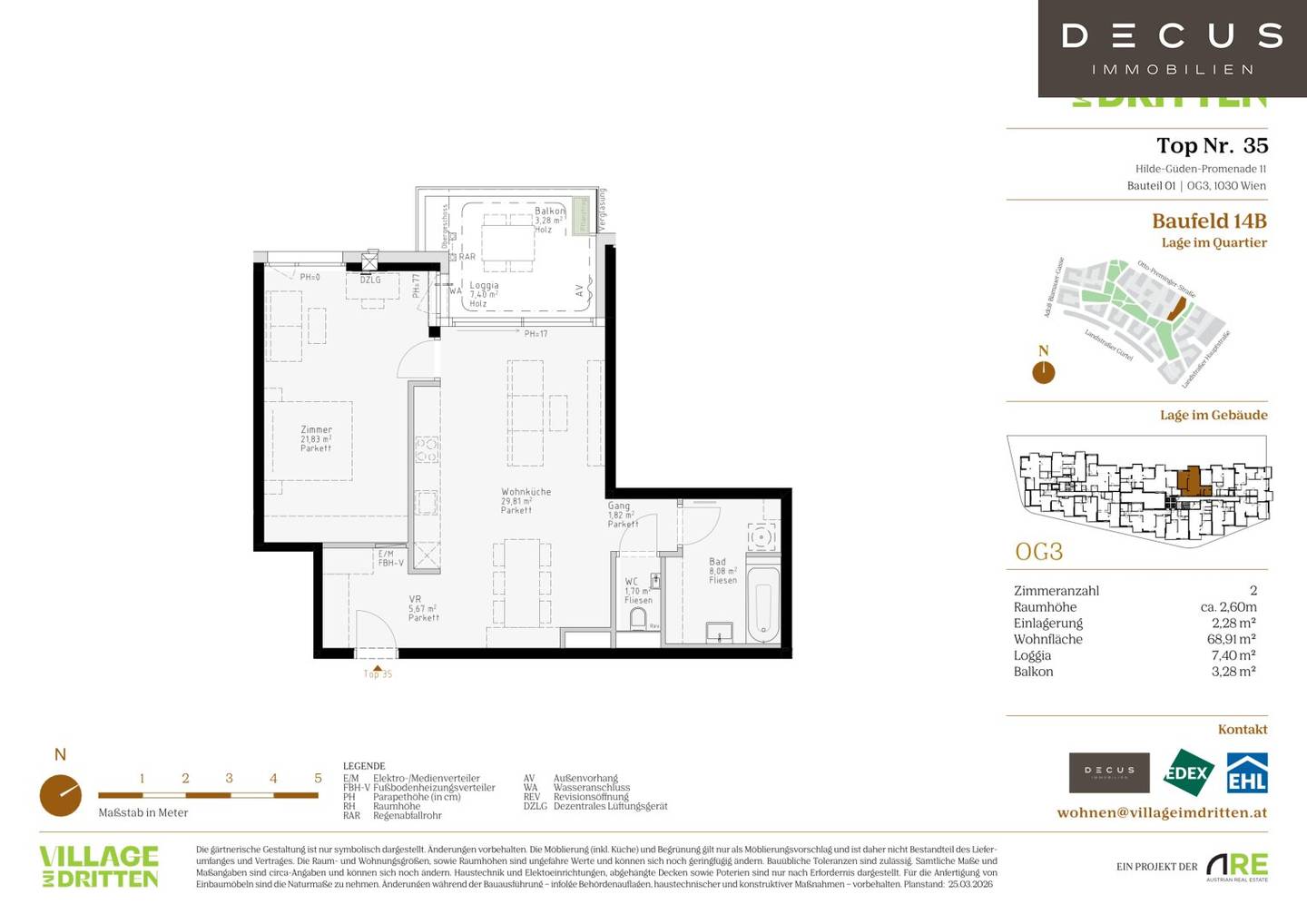 Neubauwohnung mit Loggia und offener Wohnküche