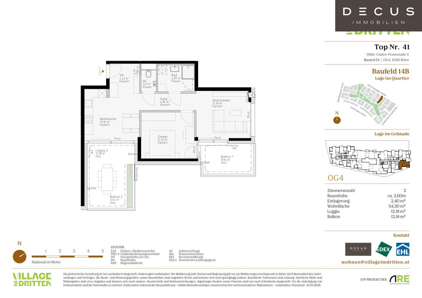 Wohnung Neubau Erstbezug mit Loggia und Balkon