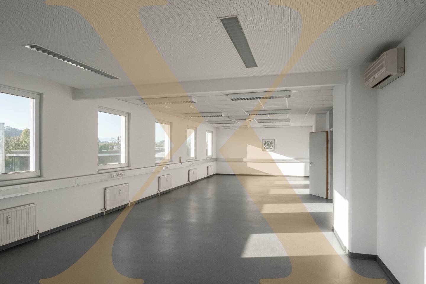 Air-conditioned office space with parking spaces and ideal transport connections in WDZ 2 in Wels for rent