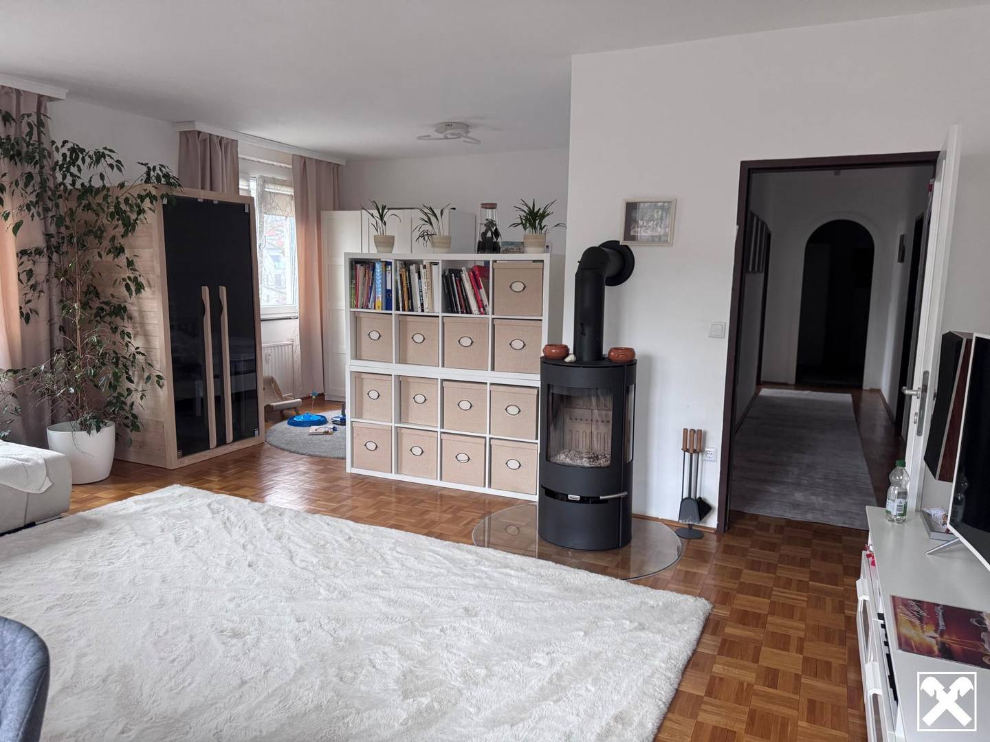 Wohnung Kamin Infrarotkabine Loggia