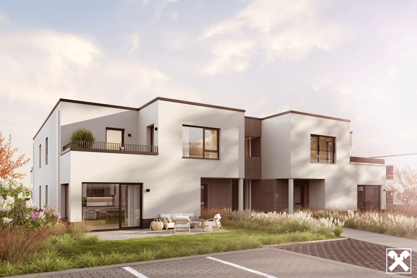 Ground floor apartment with private garden and terrace