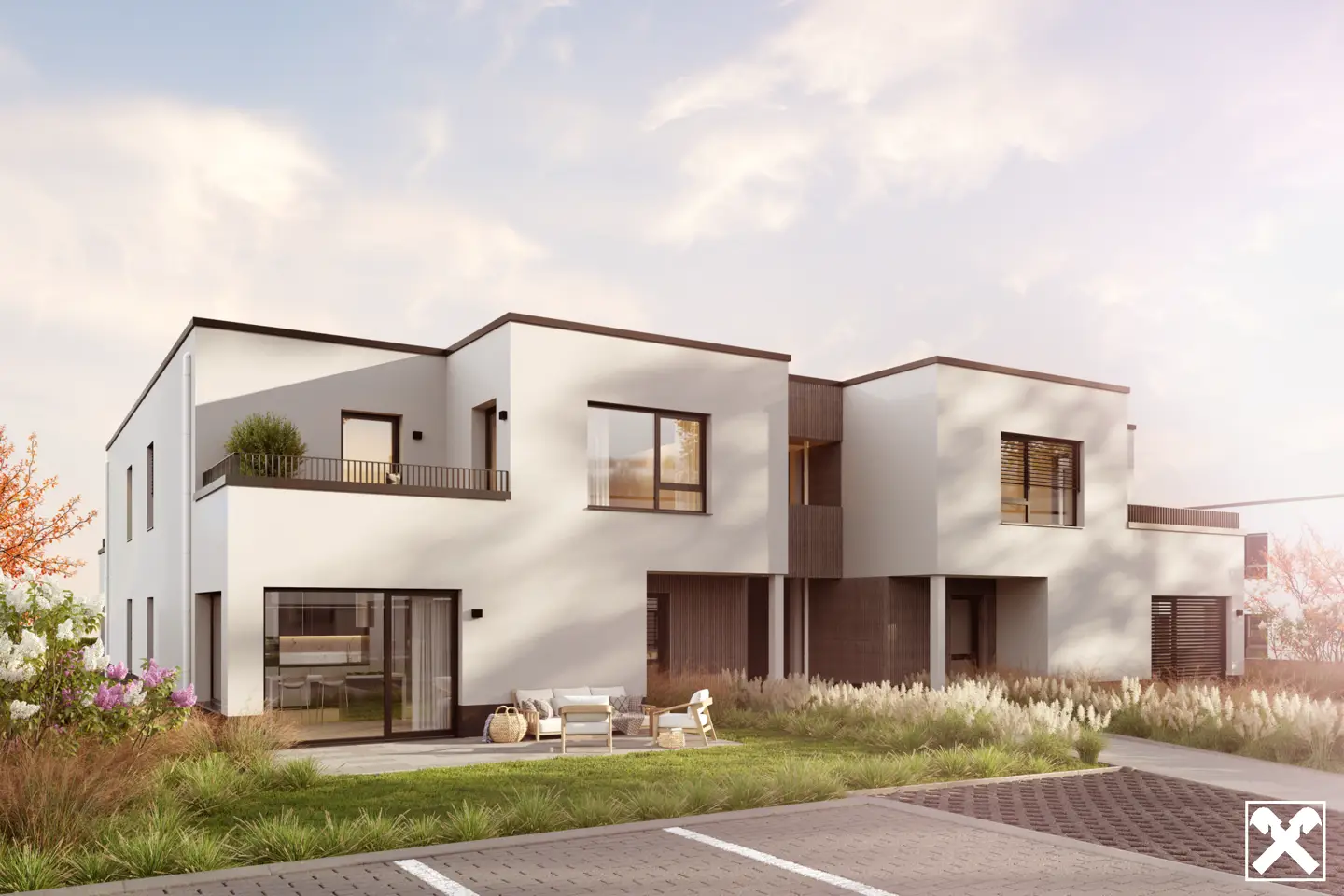 Lake view apartment with terrace