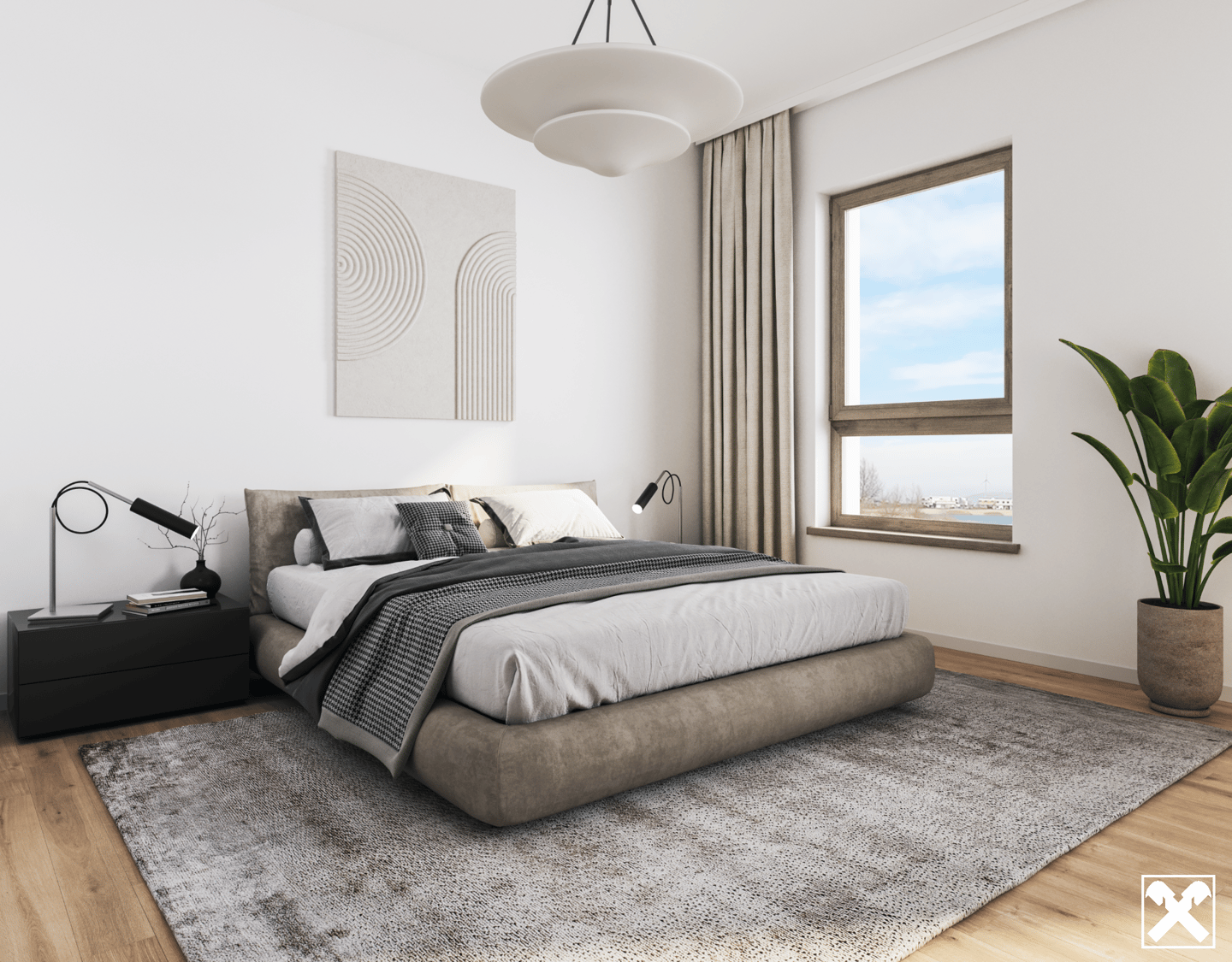 Ground floor apartment with private garden and terrace