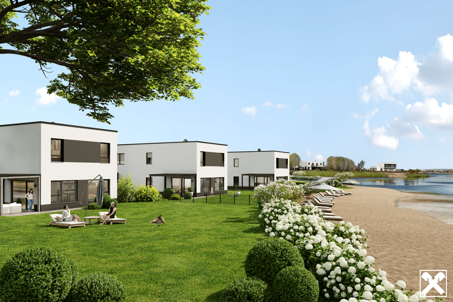 Ground floor apartment with private garden and terrace