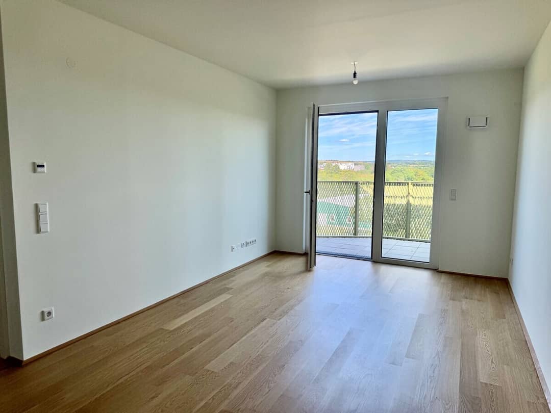 Wohnung Hirschfeld Erstbezug Balkon Ausblick