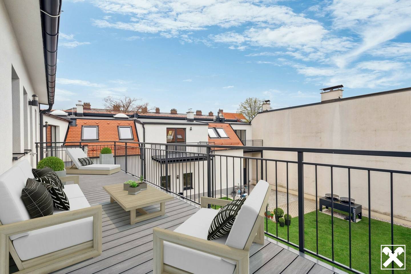 Apartment in Baden near center with outdoor spaces