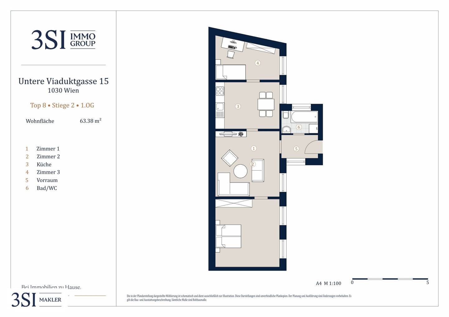 Altbauwohnung generous living space near Prater