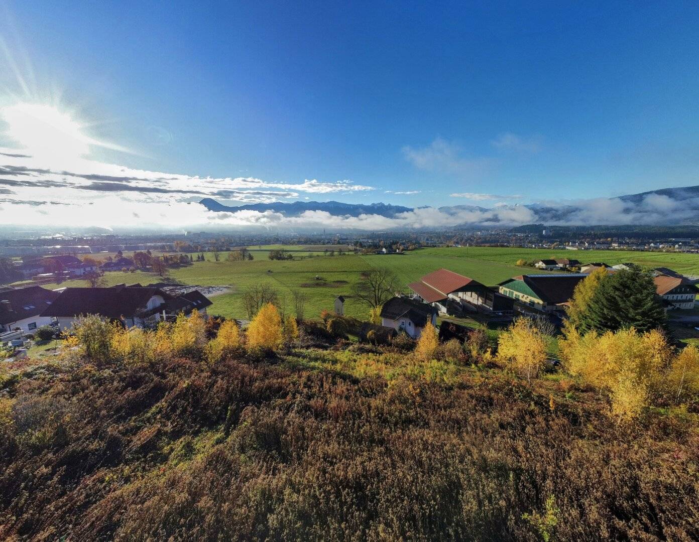 Grundstück in Villach-Vassach: sonniges Bauland, 1015 m² Fläche