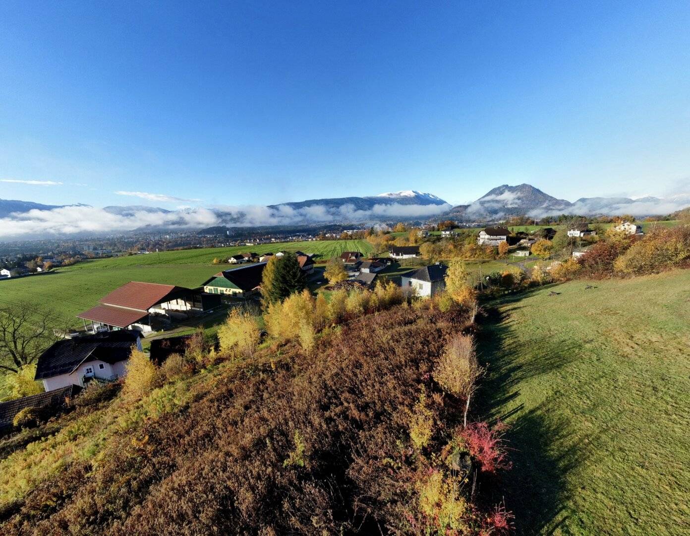 Grundstück in Villach-Vassach: sonniges Bauland, 1015 m² Fläche