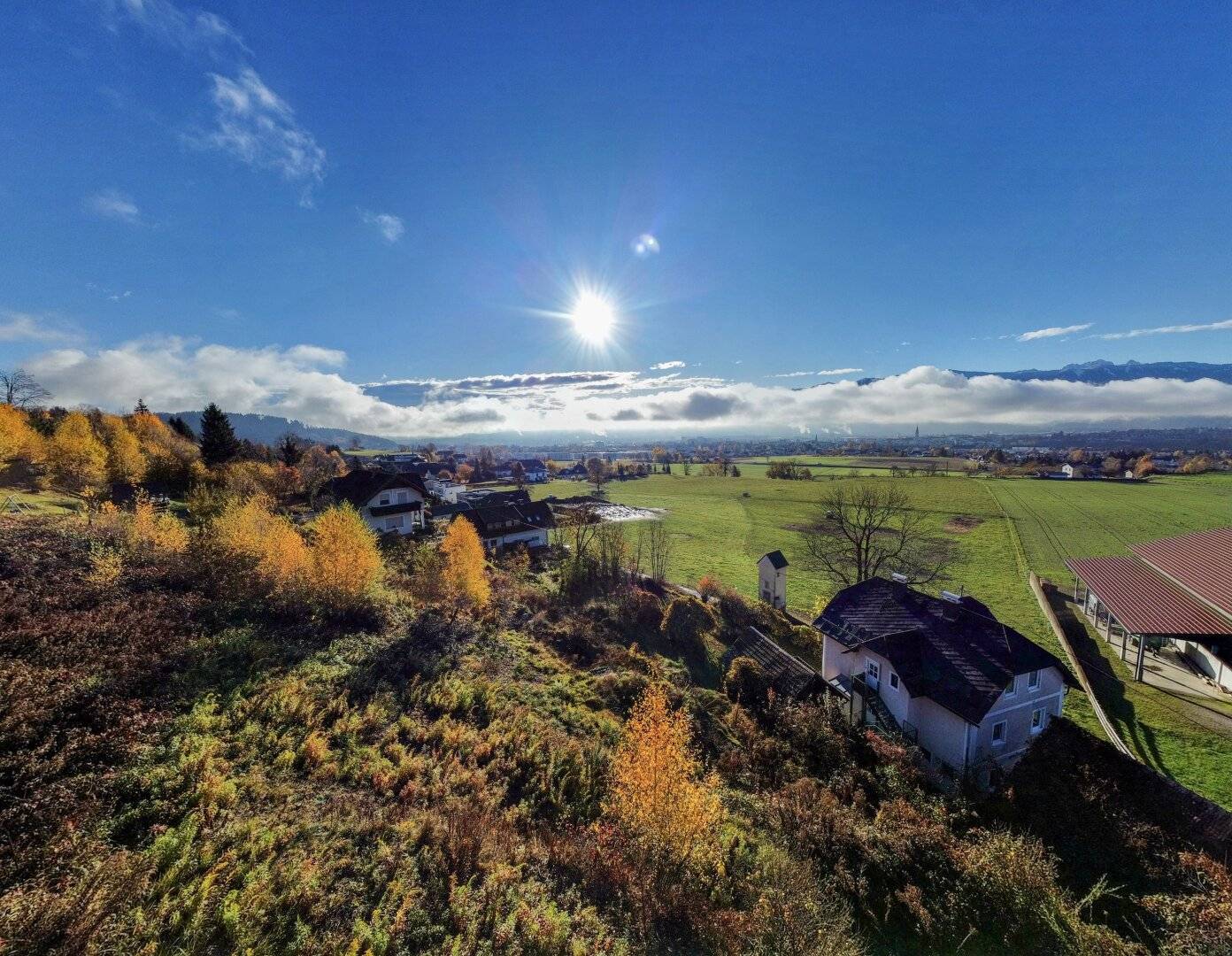 Grundstück in Villach-Vassach: sonniges Bauland, 1015 m² Fläche