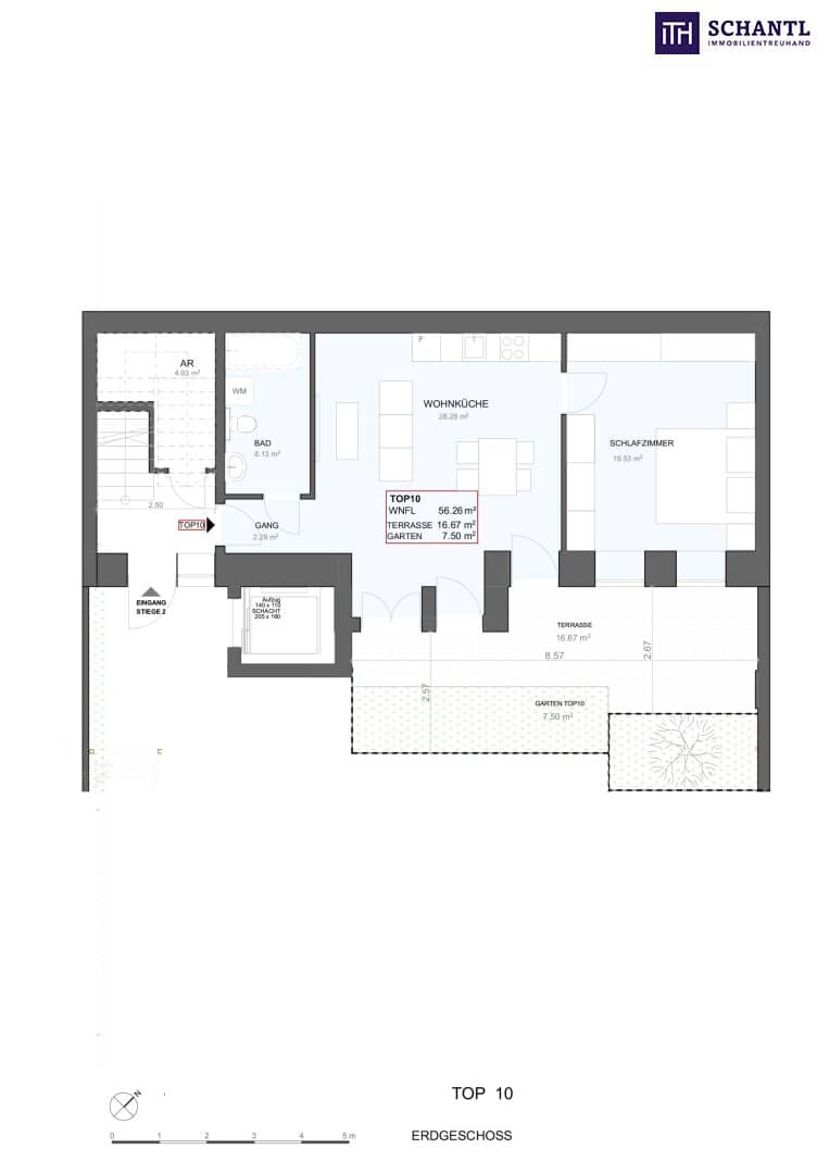Erdgeschosswohnung mit Garten und Terrasse