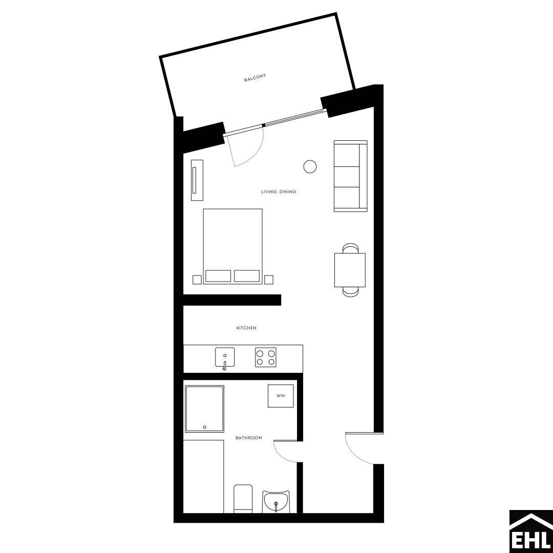Neubau 1-Zimmer Wohnung mit Balkon in Brigittenau, Wien – Erstbezug