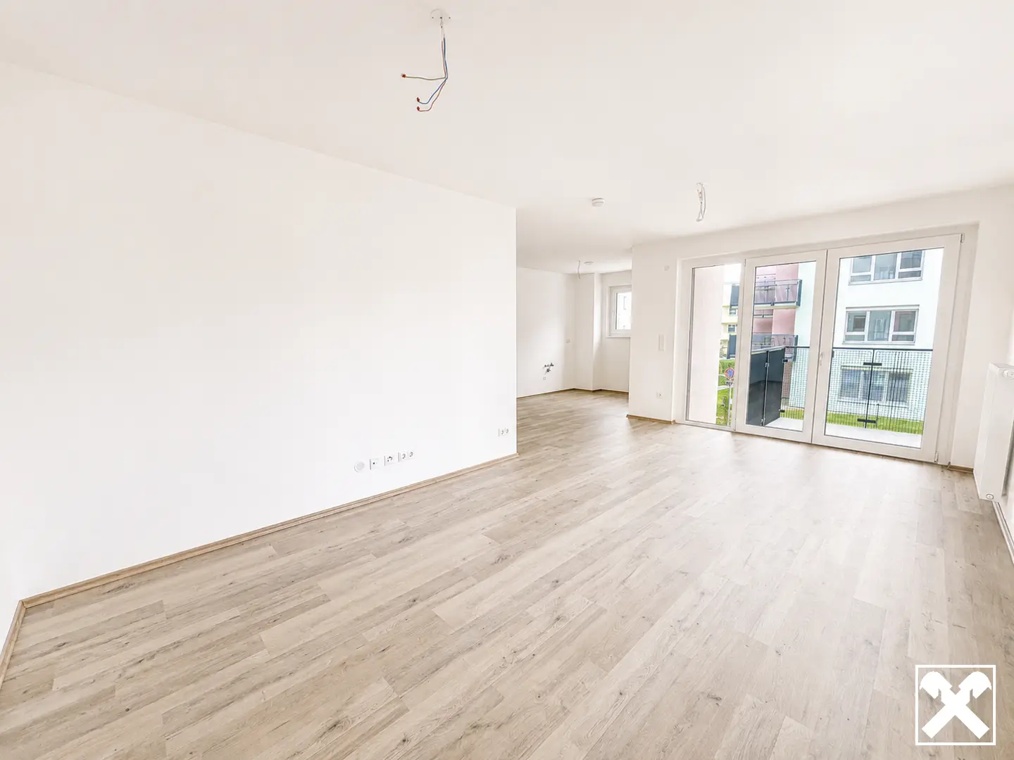 Subsidized apartment with balcony and underground parking