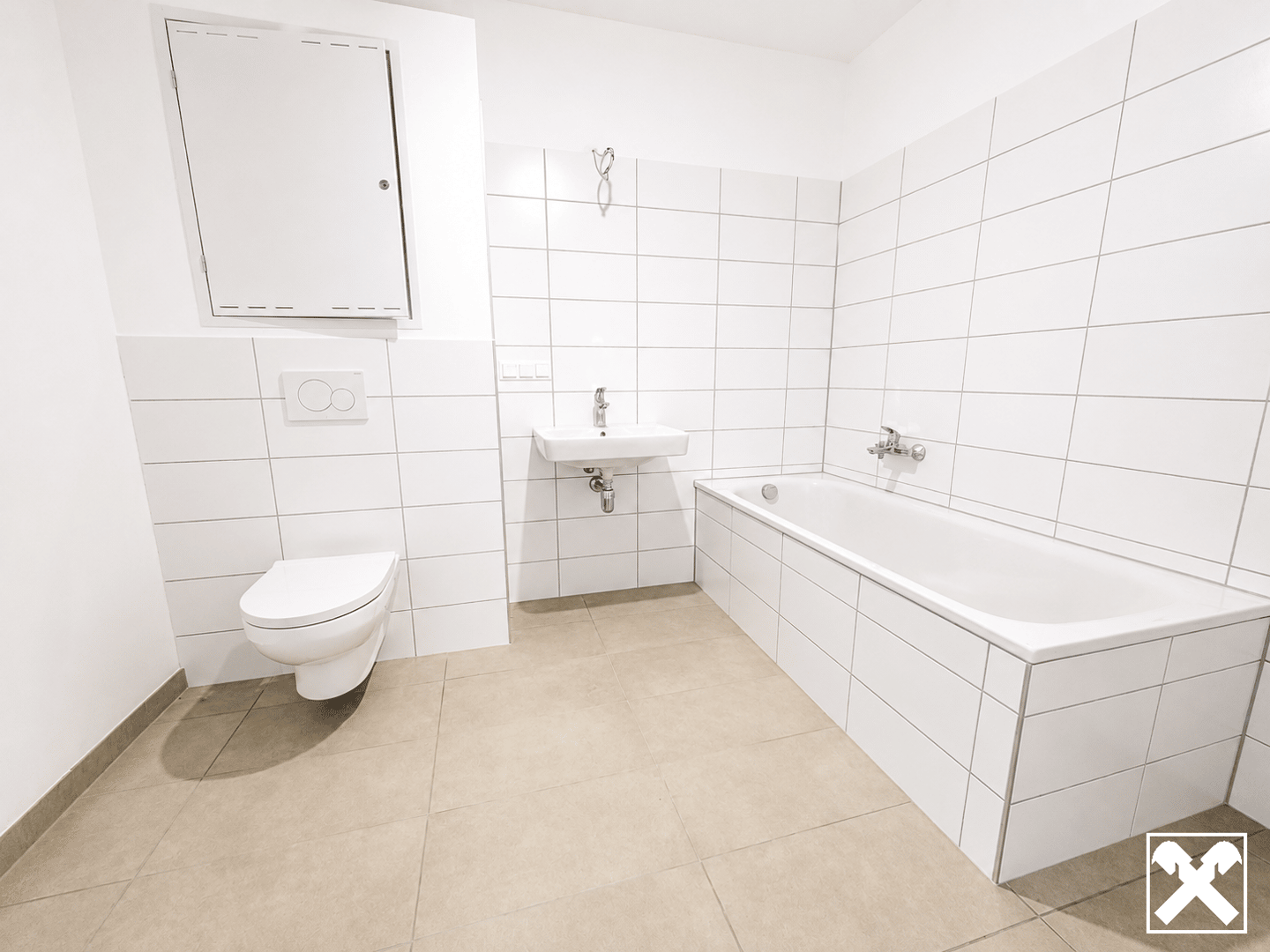 New apartment with balcony and energy efficiency