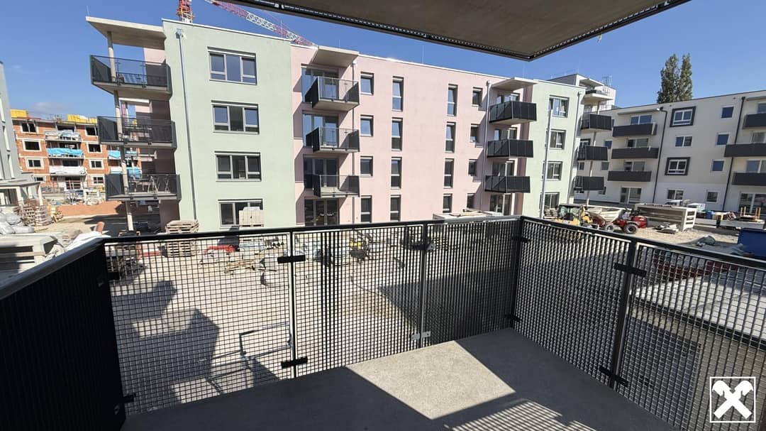 New apartment with balcony and energy efficiency