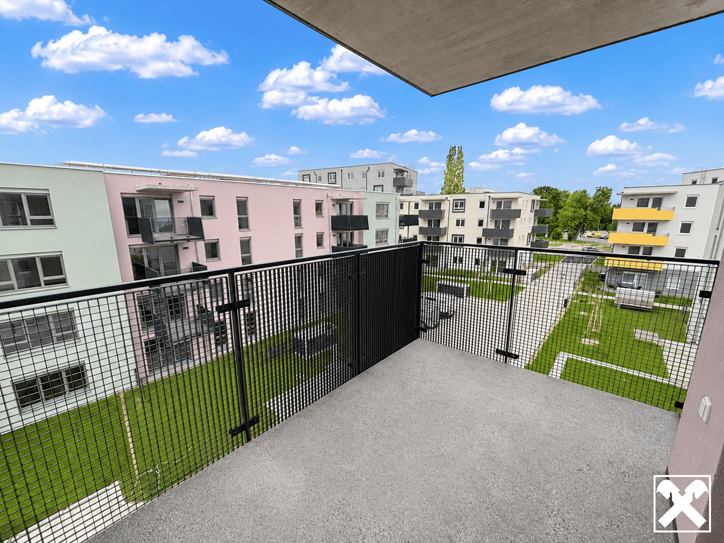 Energy efficient new build apartment with underground parking