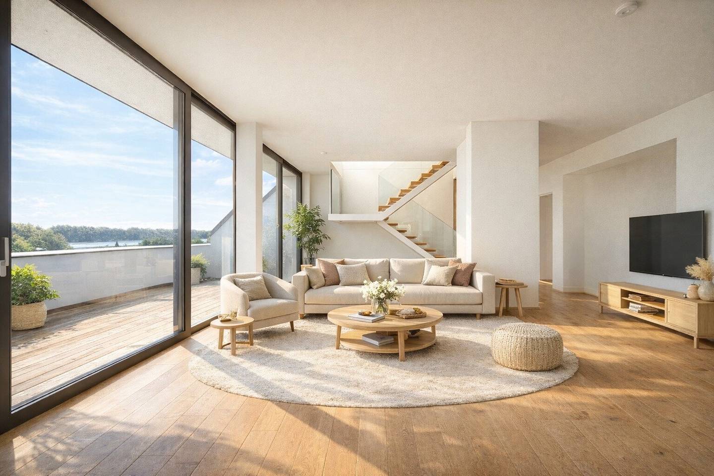 Apartment Donau Kuchelau with private dock