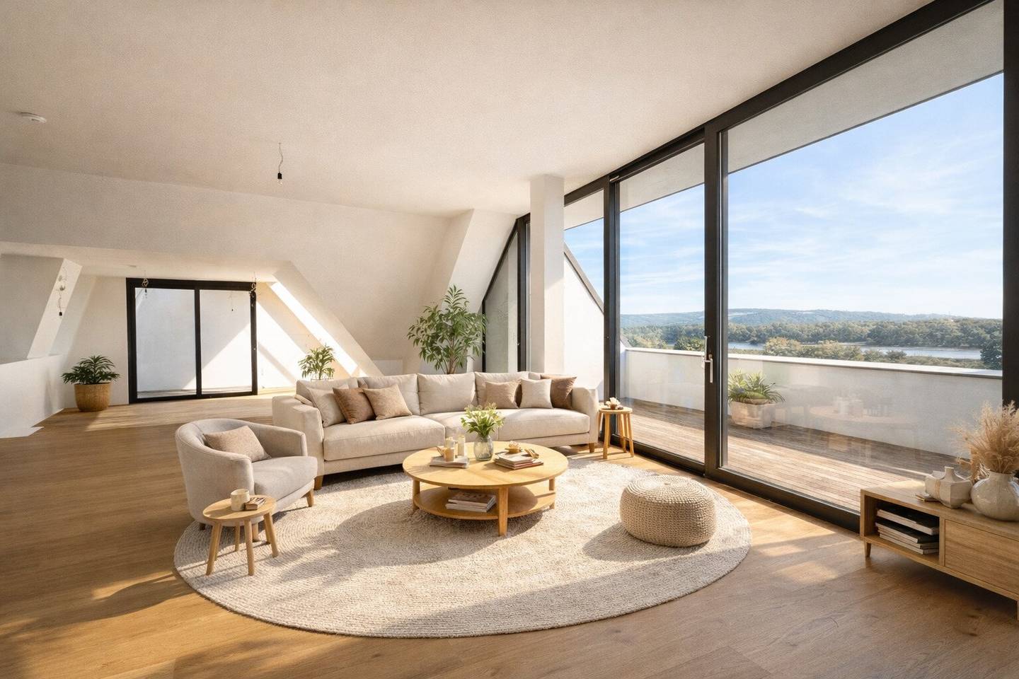 Apartment Donau Kuchelau with private dock