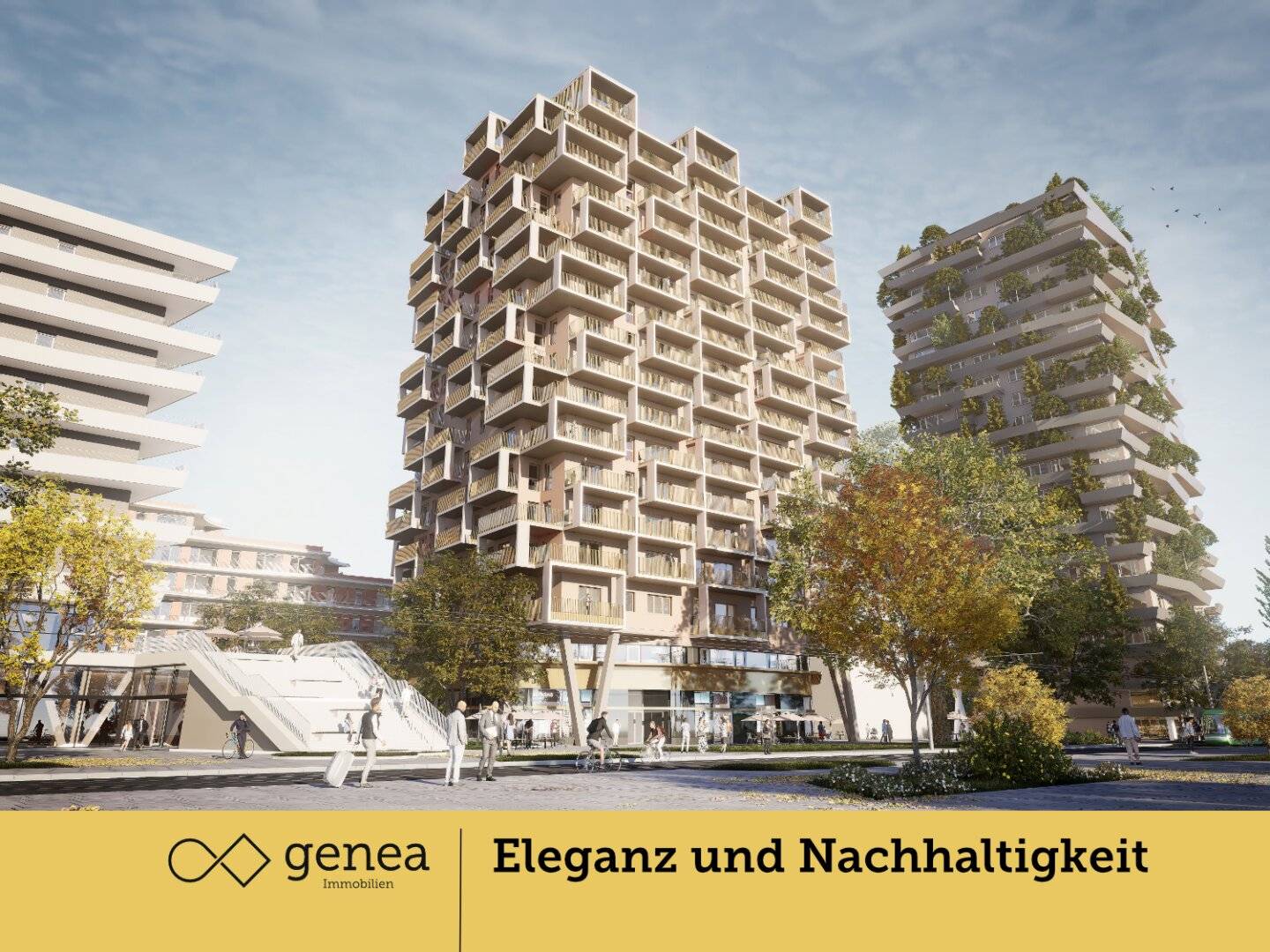 Esplanade 7 - Goldener Wohnturm | Neubau Reininghauspark Graz