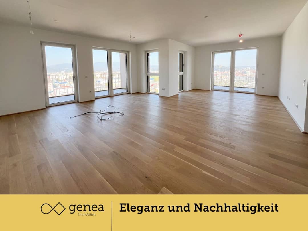 Etagenwohnung in Graz-Reininghaus: 4 Zimmer, 130 m², 3 Balkone
