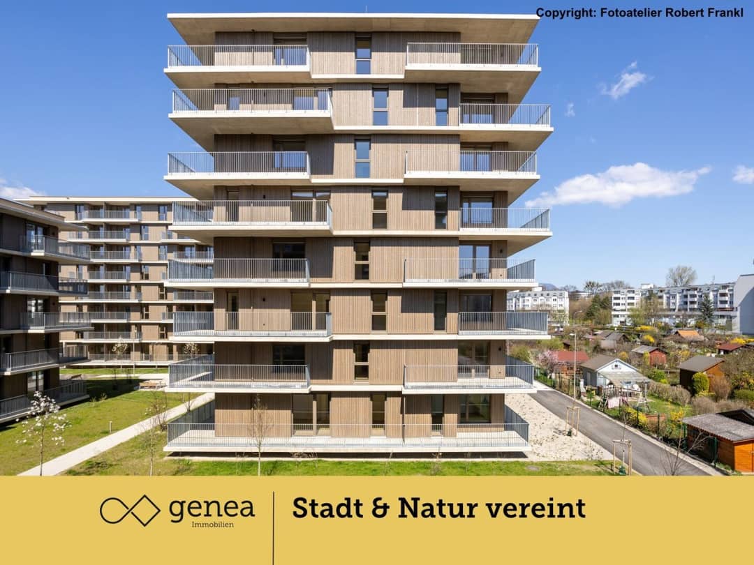 Etagenwohnung in Graz Jakomini Verde: Neubau, 2 Zimmer, Balkon