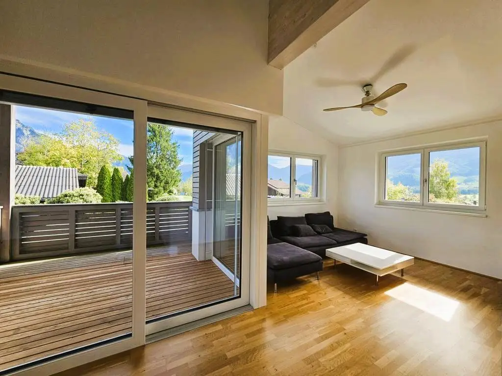 Attic apartment mountain view loggia