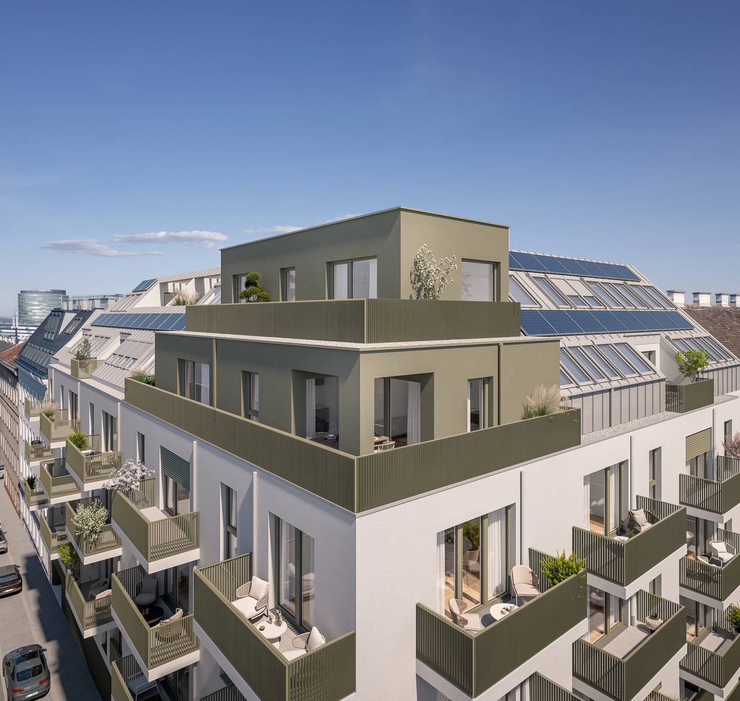 Top floor apartment near Schönbrunn with balcony