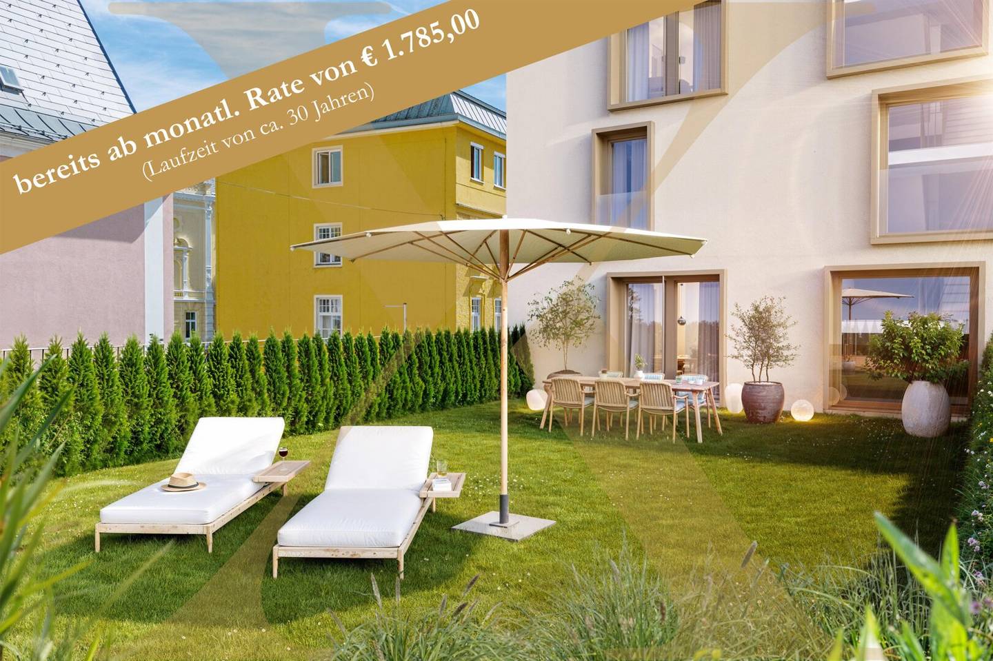 Neubauwohnung Zentrum Gmunden Privatgarten