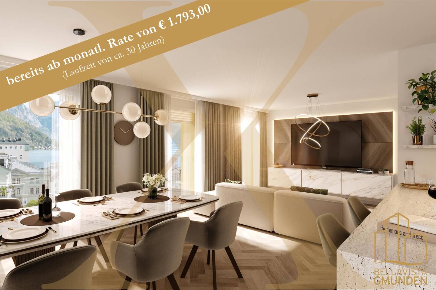 Apartment in Gmunden center renovated balcony