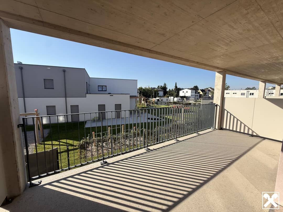 Wohnung im Neubau mit Balkon energieeffizient