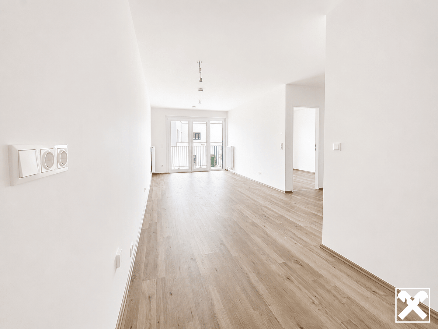 New build first occupancy balcony apartment