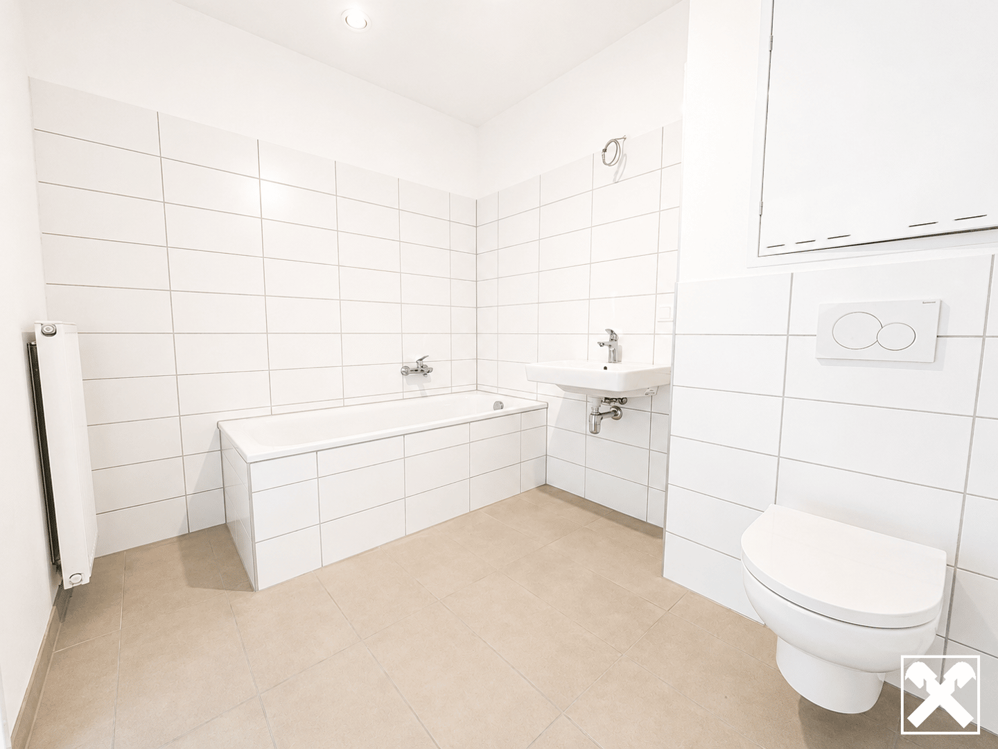 New build first occupancy balcony apartment