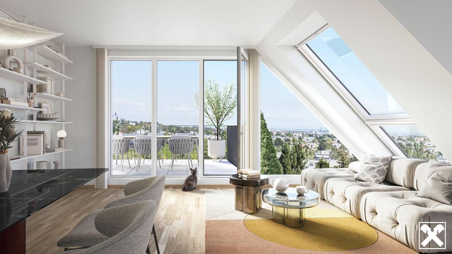 Top floor apartment vineyard view