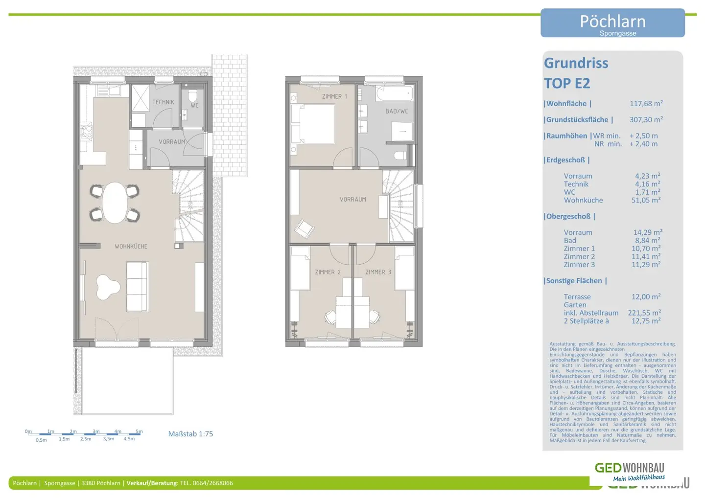 Attractive investment property in green location: 4.4% immediate return – semi-detached house Top E2