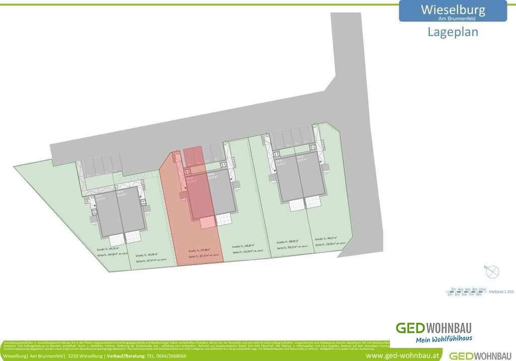 Doppelhaushälfte in Wieselburg – Garten, Balkon, 118 m², 2 Stellplätze