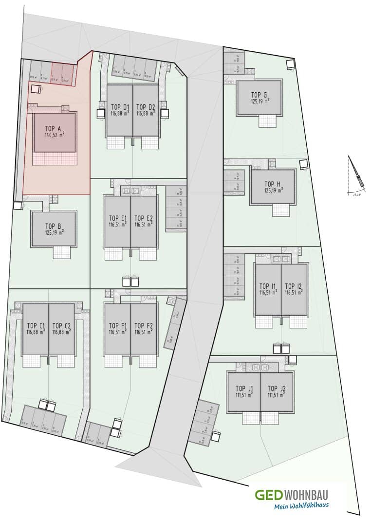 Modern single-family house in Großebersdorf: new build first occupancy in solid wood construction with approx. 141 m² living area and garden