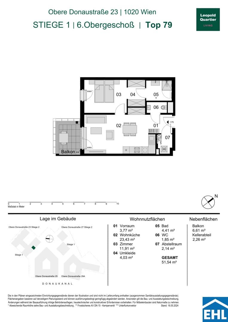 Wohnung Erstbezug Balkon Augarten Nähe Innenstadt