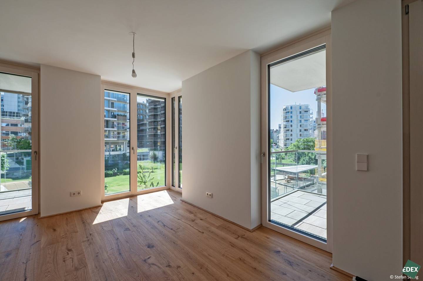 Südwestbalkon: 2-Zimmer-Wohnung im Village im Dritten