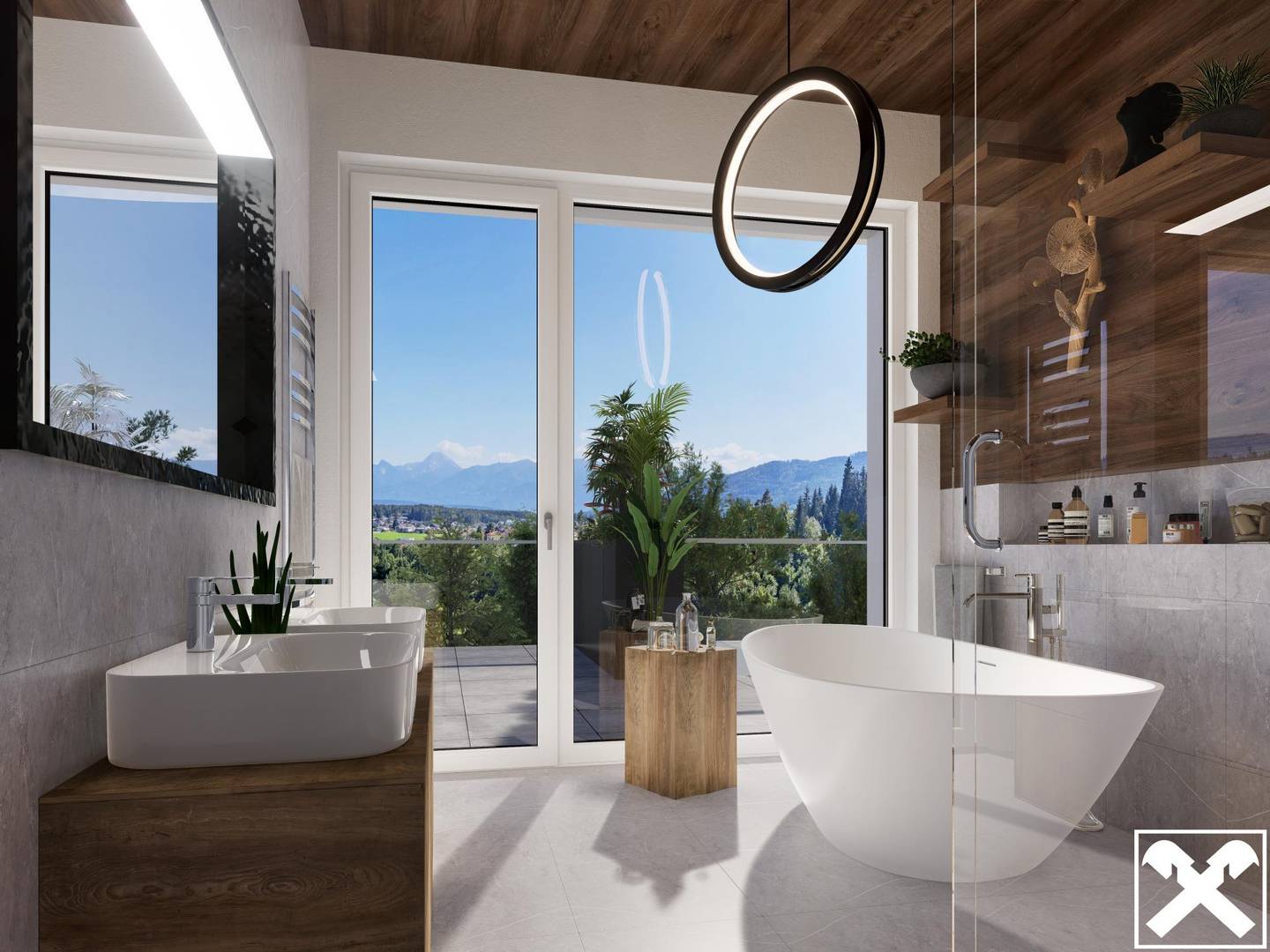Neubauwohnung Panoramablick auf die Karawanken