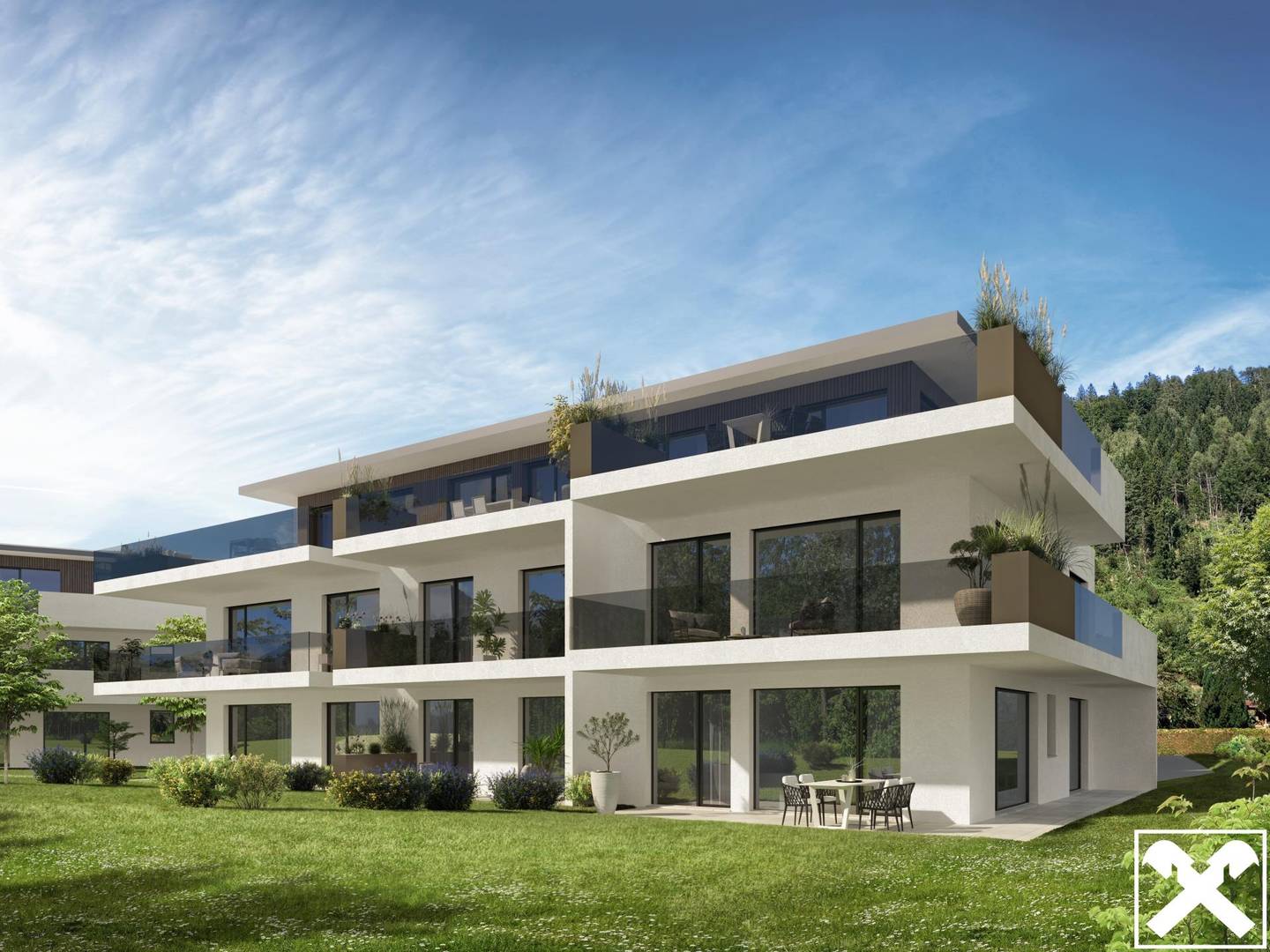 Wohnung mit Panoramablick auf die Karawanken und Garten