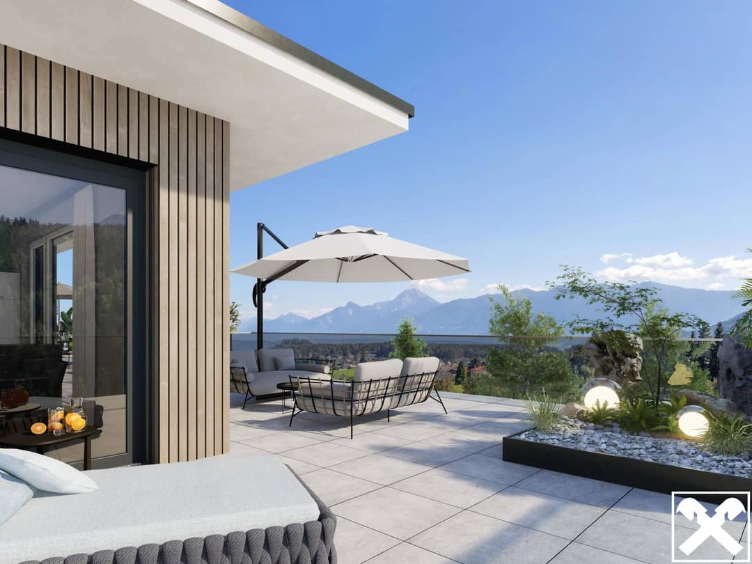 Penthouse Neubau Panoramablick große Terrasse