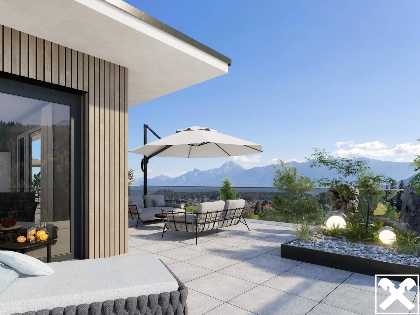 Penthouse Neubau Panoramablick große Terrasse