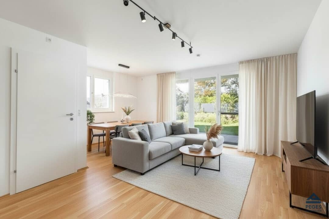 Erdgeschosswohnung mit Terrasse und Garten
