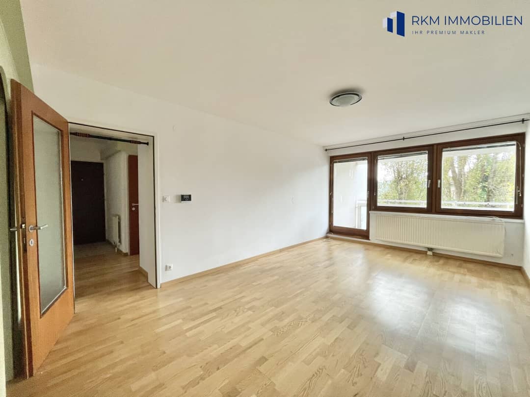 Wohnung ruhige Loggia Blick ins Grüne