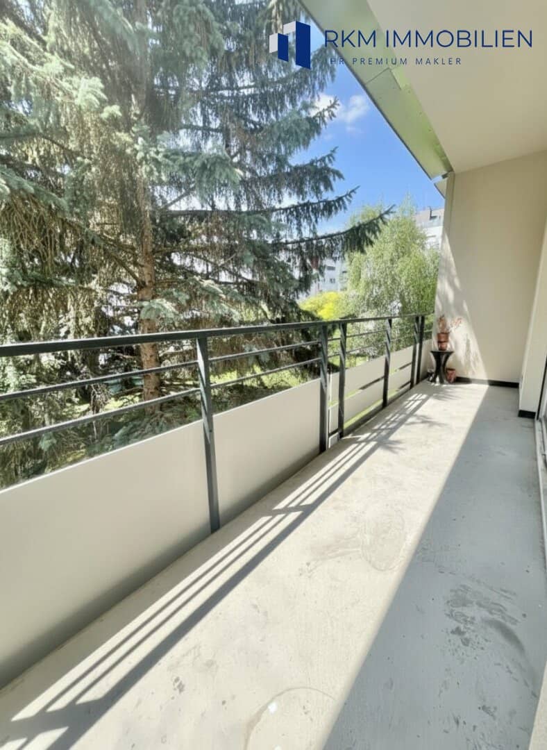 Well-kept apartment with loggia and green view
